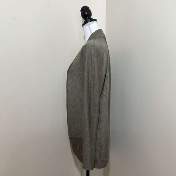 NWOT Michael stars || Woman’s Green open Cardigan size Large - Picture 2 of 5